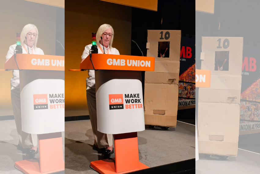 Low-level letter boxes - a primary cause of sickness in the delivery sector, GMB's Annual Congress in Bournemouth hears